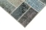 Patchwork Multi Pamuk Üzerine Yün El Dokuma Kilim-085x293 - Görsel 4