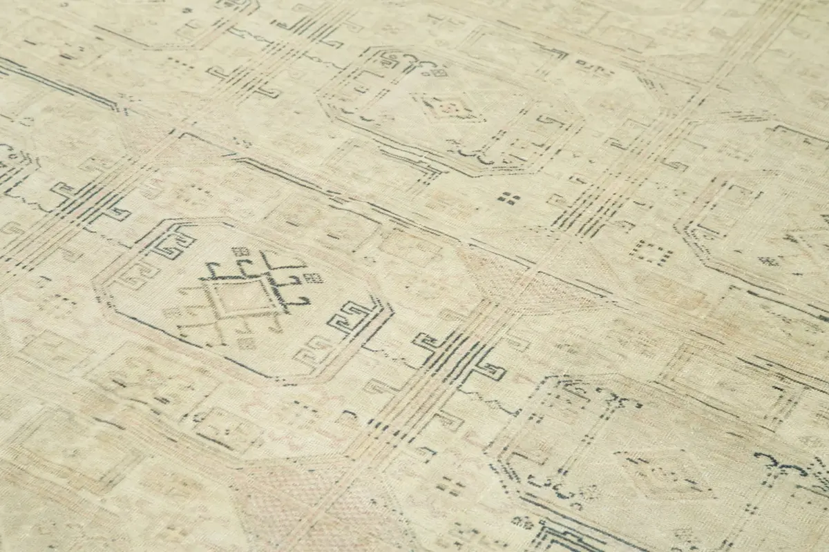 Kayseri Eskitme Bej Pamuk Üzerine Yün El Dokuma Halı-200x297 - Görsel 5