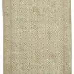 Kayseri Eskitme Bej Pamuk Üzerine Yün El Dokuma Halı-194x285