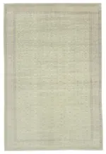 Kayseri Eskitme Bej Pamuk Üzerine Yün El Dokuma Halı-194x292