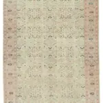 Kayseri Eskitme Bej Pamuk Üzerine Yün El Dokuma Halı-200x291