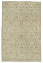 Kayseri Eskitme Bej Pamuk Üzerine Yün El Dokuma Halı-190x290