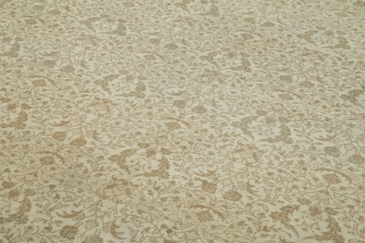 Kayseri Eskitme Bej Pamuk Üzerine Yün El Dokuma Halı-190x290 - Görsel 5