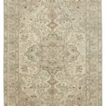 Kayseri Eskitme Bej Pamuk Üzerine Yün El Dokuma Halı-198x294