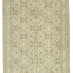 Kayseri Eskitme Bej Pamuk Üzerine Yün El Dokuma Halı-195x294