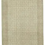 Kayseri Eskitme Bej Pamuk Üzerine Yün El Dokuma Halı-198x292