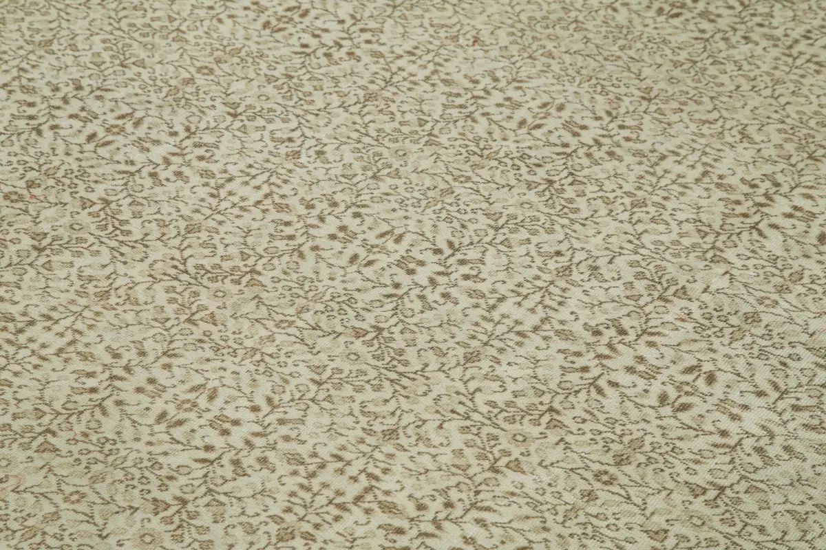 Kayseri Eskitme Bej Pamuk Üzerine Yün El Dokuma Halı-198x292 - Görsel 5