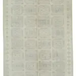 Kayseri Eskitme Bej Pamuk Üzerine Yün El Dokuma Halı-195x290