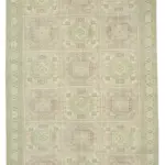 Kayseri Eskitme Bej Pamuk Üzerine Yün El Dokuma Halı-188x295