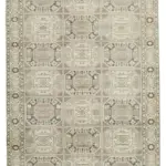 Kayseri Eskitme Bej Pamuk Üzerine Yün El Dokuma Halı-196x292