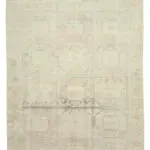 Kayseri Eskitme Bej Pamuk Üzerine Yün El Dokuma Halı-195x295