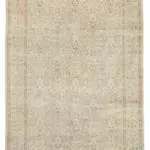 Kayseri Eskitme Bej Pamuk Üzerine Yün El Dokuma Halı-200x296