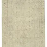 Kayseri Eskitme Bej Pamuk Üzerine Yün El Dokuma Halı-196x285