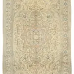 Kayseri Eskitme Bej Pamuk Üzerine Yün El Dokuma Halı-192x304