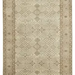 Kayseri Eskitme Bej Pamuk Üzerine Yün El Dokuma Halı-146x218