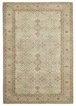 Kayseri Eskitme Bej Pamuk Üzerine Yün El Dokuma Halı-146x218