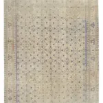 Kayseri Eskitme Bej Pamuk Üzerine Yün El Dokuma Halı-190x264