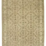 Kayseri Eskitme Bej Pamuk Üzerine Yün El Dokuma Halı-195x279