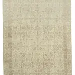 Kayseri Eskitme Bej Pamuk Üzerine Yün El Dokuma Halı-182x286