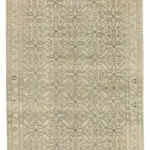 Kayseri Eskitme Bej Pamuk Üzerine Yün El Dokuma Halı-194x288