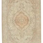 Kayseri Eskitme Bej Pamuk Üzerine Yün El Dokuma Halı-190x297