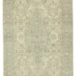 Kayseri Eskitme Bej Pamuk Üzerine Yün El Dokuma Halı-210x312