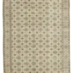 Kayseri Eskitme Bej Pamuk Üzerine Yün El Dokuma Halı-196x296