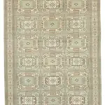 Kayseri Eskitme Bej Pamuk Üzerine Yün El Dokuma Halı-197x285