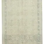 Kayseri Eskitme Bej Pamuk Üzerine Yün El Dokuma Halı-193x287