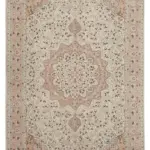 Kayseri Eskitme Bej Pamuk Üzerine Yün El Dokuma Halı-210x313