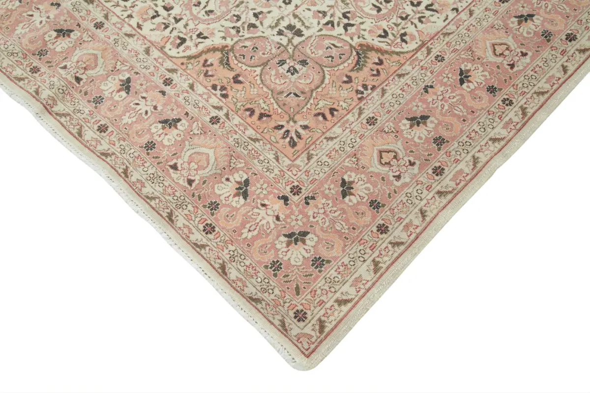 Kayseri Eskitme Bej Pamuk Üzerine Yün El Dokuma Halı-210x313 - Görsel 4