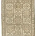 Kayseri Eskitme Bej Pamuk Üzerine Yün El Dokuma Halı-201x306