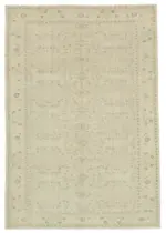 Kayseri Eskitme Bej Pamuk Üzerine Yün El Dokuma Halı-200x291