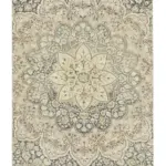 Kayseri Eskitme Bej Pamuk Üzerine Yün El Dokuma Halı-096x345