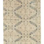 Kayseri Eskitme Bej Pamuk Üzerine Yün El Dokuma Halı-086x290