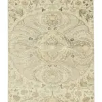 Kayseri Eskitme Bej Pamuk Üzerine Yün El Dokuma Halı-086x297