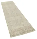 Kayseri Eskitme Bej Pamuk Üzerine Yün El Dokuma Halı-080x282 - Görsel 2