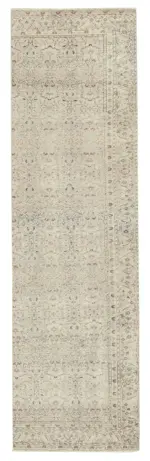 Kayseri Eskitme Bej Pamuk Üzerine Yün El Dokuma Halı-080x281