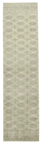 Kayseri Eskitme Bej Pamuk Üzerine Yün El Dokuma Halı-075x284