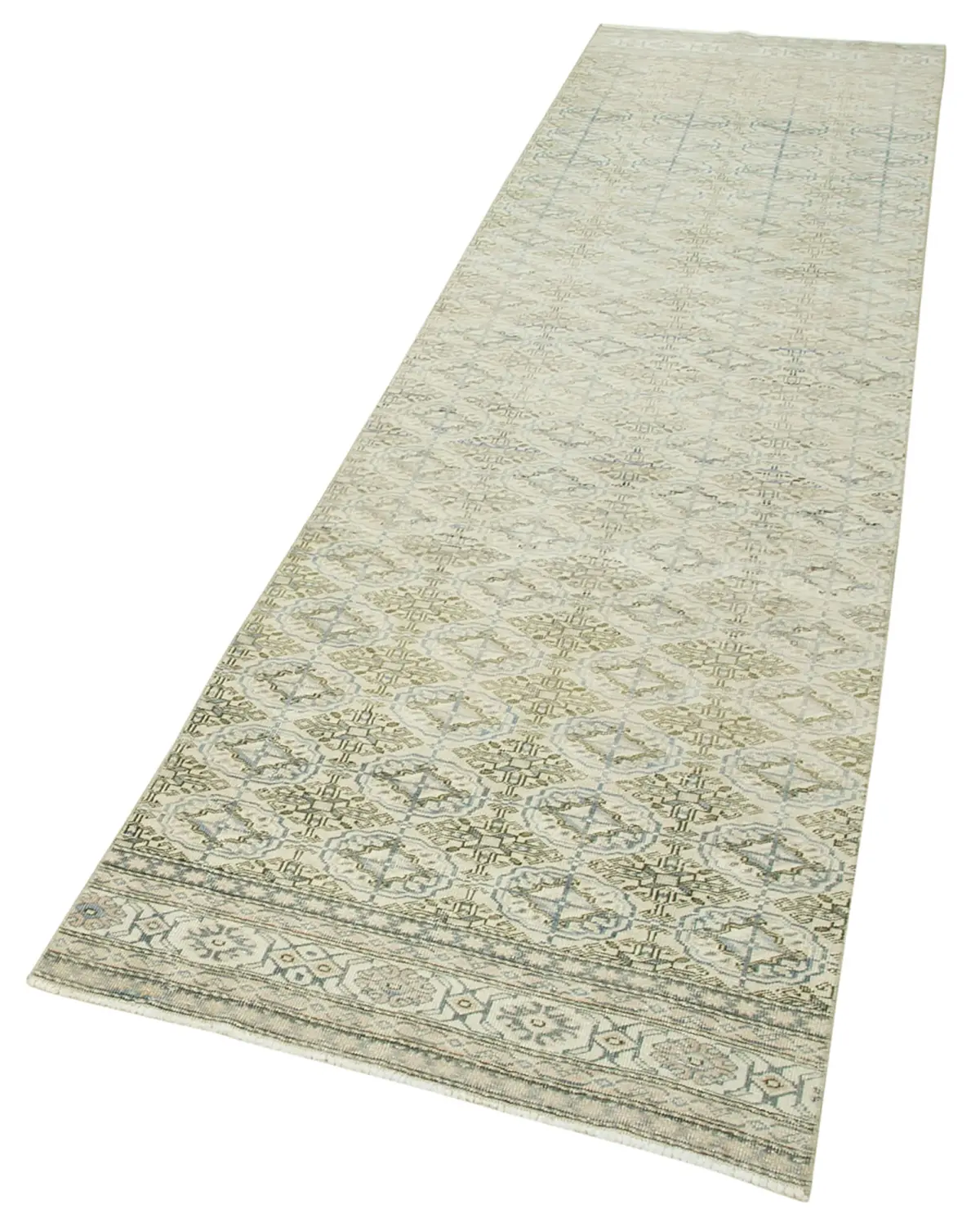 Kayseri Eskitme Bej Pamuk Üzerine Yün El Dokuma Halı-080x295 - Görsel 3