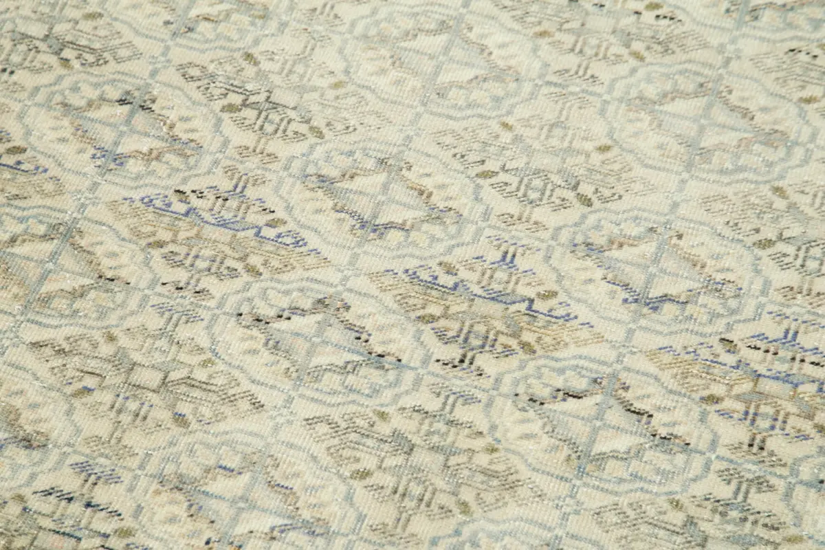 Kayseri Eskitme Bej Pamuk Üzerine Yün El Dokuma Halı-080x295 - Görsel 5