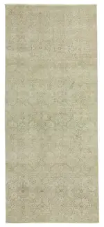 Kayseri Eskitme Bej Pamuk Üzerine Yün El Dokuma Halı-090x210