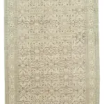 Kayseri Eskitme Bej Pamuk Üzerine Yün El Dokuma Halı-195x285