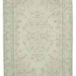 Kayseri Hereke Eskitme Bej Pamuk Üzerine Yün El Dokuma Halı-215x327