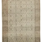 Kayseri Hereke Eskitme Bej Pamuk Üzerine Yün El Dokuma Halı-220x334