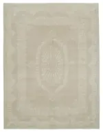 Kayseri Hereke Eskitme Bej Pamuk Üzerine Yün El Dokuma Halı-264x350