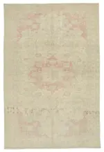 Kayseri Hereke Eskitme Bej Pamuk Üzerine Yün El Dokuma Halı-238x372