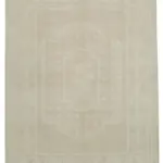 Kayseri Hereke Eskitme Bej Pamuk Üzerine Yün El Dokuma Halı-260x350