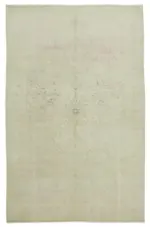 Kayseri Hereke Eskitme Bej Pamuk Üzerine Yün El Dokuma Halı-232x362