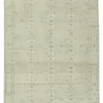 Kayseri Hereke Eskitme Bej Pamuk Üzerine Yün El Dokuma Halı-237x347